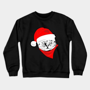 Christmas cat lover gifts Crewneck Sweatshirt